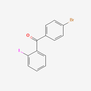 molecular formula C13H8BrIO B1345414 4'-Bromo-2-iodobenzophenone CAS No. 890098-11-0