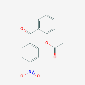 molecular formula C15H11NO5 B1345419 2-Acetoxy-4'-nitrobenzophenone CAS No. 890098-34-7