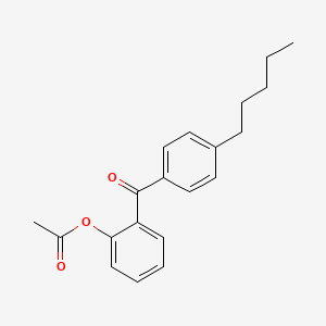 molecular formula C20H22O3 B1345420 2-Acetoxy-4'-pentylbenzophenone CAS No. 890098-46-1