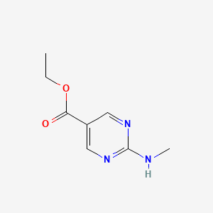 molecular formula C8H11N3O2 B13454209 Ethyl 2-(methylamino)pyrimidine-5-carboxylate 