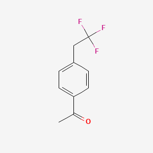 molecular formula C10H9F3O B13454248 1-[4-(2,2,2-Trifluoroethyl)phenyl]ethanone CAS No. 197312-65-5