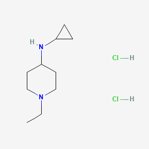 molecular formula C10H22Cl2N2 B13454315 N-cyclopropyl-1-ethylpiperidin-4-amine dihydrochloride CAS No. 2866323-33-1