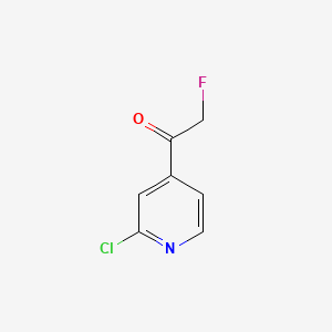 molecular formula C7H5ClFNO B13454323 1-(2-Chloropyridin-4-yl)-2-fluoroethan-1-one CAS No. 2913244-50-3