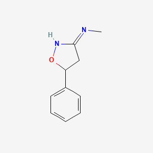 molecular formula C10H12N2O B13454328 N-methyl-5-phenyl-4,5-dihydro-1,2-oxazol-3-amine 
