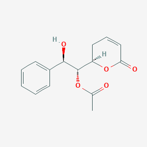 molecular formula C15H16O5 B134544 Goniodiol 7-acetate CAS No. 96422-53-6
