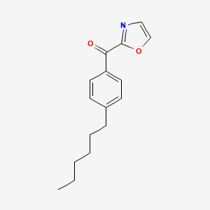 molecular formula C16H19NO2 B1345443 2-(4-Hexylbenzoyl)oxazole CAS No. 898760-13-9