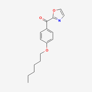molecular formula C16H19NO3 B1345444 2-(4-Hexyloxybenzoyl)oxazole CAS No. 898760-29-7