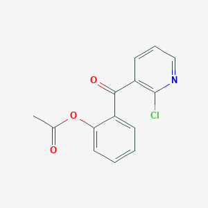 3-(2-Acetoxybenzoyl)-2-chloropyridine