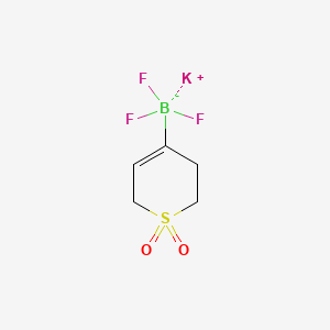 molecular formula C5H7BF3KO2S B13454472 Potassium (1,1-dioxido-3,6-dihydro-2H-thiopyran-4-yl)trifluoroborate 