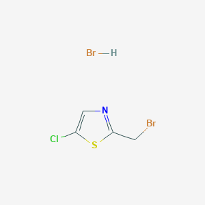 molecular formula C4H4Br2ClNS B13454481 2-(Bromomethyl)-5-chloro-1,3-thiazole hydrobromide 
