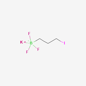 molecular formula C3H6BF3IK B13454512 Potassium trifluoro(3-iodopropyl)borate 