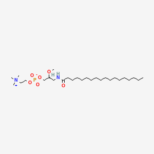 molecular formula C27H57N2O6P B1345469 rac-3-Octadecanamido-2-methoxypropyl phosphocholine CAS No. 88876-07-7