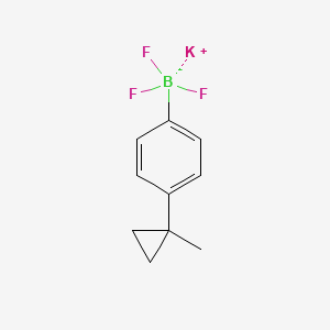 molecular formula C10H11BF3K B13454864 Potassium trifluoro(4-(1-methylcyclopropyl)phenyl)borate 