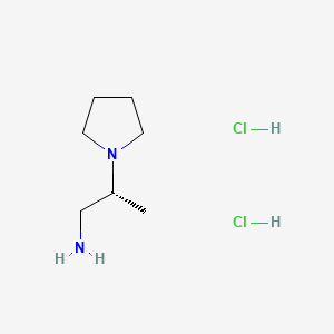 molecular formula C7H18Cl2N2 B13454870 (2R)-2-(pyrrolidin-1-yl)propan-1-amine dihydrochloride 
