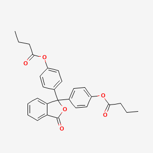 molecular formula C28H26O6 B1345488 PHENOLPHTHALEIN DIBUTYRATE CAS No. 62625-15-4