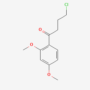 molecular formula C12H15ClO3 B1345496 4-chloro-1-(2,4-dimethoxyphenyl)butan-1-one CAS No. 80269-97-2