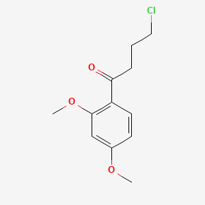 molecular formula C12H15ClO3 B1345496 4-Chloro-2',4'-dimethoxybutyrophenone CAS No. 80269-97-2
