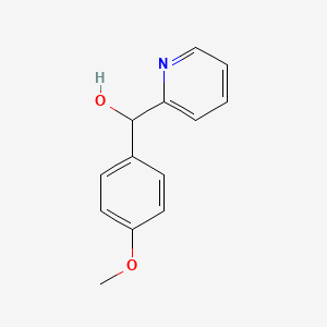 molecular formula C13H13NO2 B1345503 4-Methoxy-alpha-pyridylbenzyl alcohol CAS No. 27805-39-6