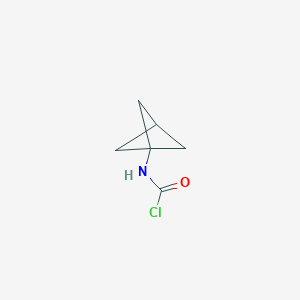 molecular formula C6H8ClNO B13455101 N-{bicyclo[1.1.1]pentan-1-yl}carbamoyl chloride 