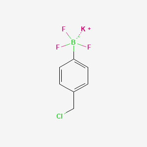 molecular formula C7H6BClF3K B13455109 Potassium (4-(chloromethyl)phenyl)trifluoroborate 