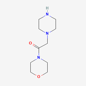 molecular formula C10H19N3O2 B1345511 1-(Morpholinocarbonylmethyl)piperazine CAS No. 39890-46-5