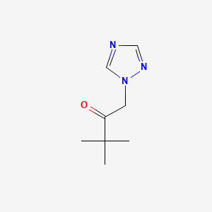 molecular formula C8H13N3O B1345517 3,3-Dimethyl-1-(1H-1,2,4-triazol-1-yl)butan-2-one CAS No. 58905-32-1