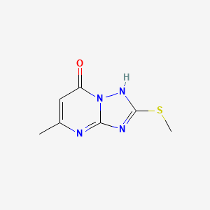 molecular formula C7H8N4OS B1345523 7-Hydroxy-5-methyl-2-methylthio-s-triazolo[1,5-a]pyrimidine CAS No. 40775-78-8
