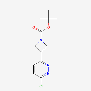 molecular formula C12H16ClN3O2 B13455247 Tert-butyl 3-(6-chloropyridazin-3-yl)azetidine-1-carboxylate 