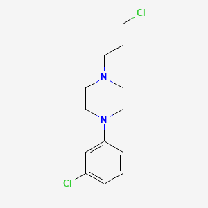 molecular formula C13H18Cl2N2 B1345525 1-(3-Chlorophenyl)-4-(3-chloropropyl)piperazine CAS No. 39577-43-0