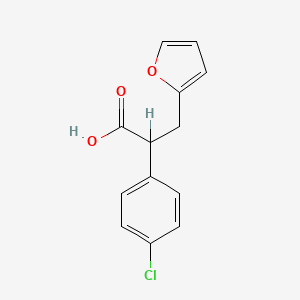 2-(4-Chlorophenyl)-3-(furan-2-yl)propanoic acid