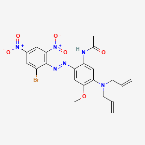molecular formula C21H21BrN6O6 B1345536 Disperse blue 291G CAS No. 51868-46-3