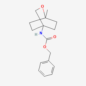molecular formula C16H21NO3 B13455369 benzyl N-{1-methyl-2-oxabicyclo[2.2.2]octan-4-yl}carbamate 