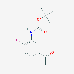 molecular formula C13H16FNO3 B13455407 Tert-butyl (5-acetyl-2-fluorophenyl)carbamate 