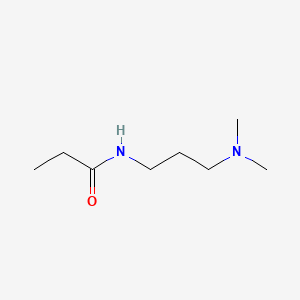 molecular formula C8H18N2O B1345541 n-[3-(Dimethylamino)propyl]propanamide CAS No. 53201-66-4