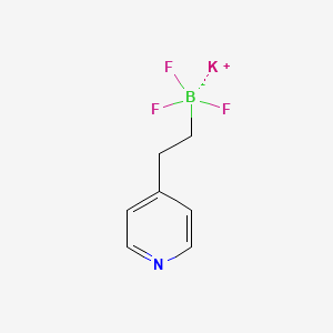 molecular formula C7H8BF3KN B13455429 Potassium trifluoro[2-(pyridin-4-YL)ethyl]boranuide 