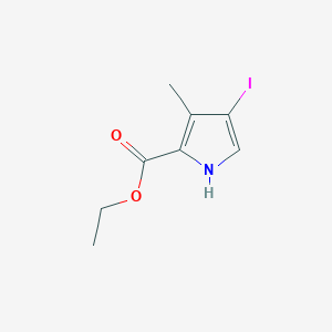 molecular formula C8H10INO2 B13455514 Ethyl 4-iodo-3-methyl-1H-pyrrole-2-carboxylate 