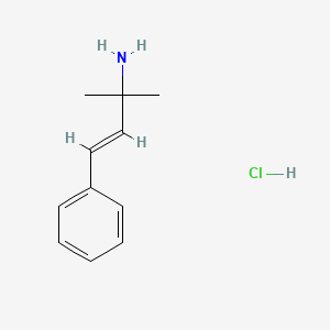 molecular formula C11H16ClN B13455579 (E)-2-methyl-4-phenylbut-3-en-2-amine;hydrochloride 