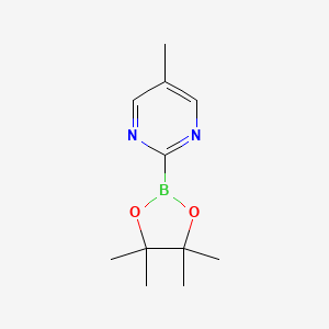 molecular formula C11H17BN2O2 B13455589 5-Methyl-2-(4,4,5,5-tetramethyl-1,3,2-dioxaborolan-2-yl)pyrimidine 