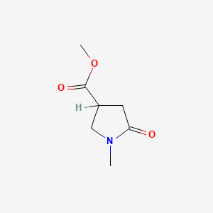 molecular formula C7H11NO3 B1345559 Methyl 1-methyl-5-oxopyrrolidine-3-carboxylate CAS No. 59857-86-2