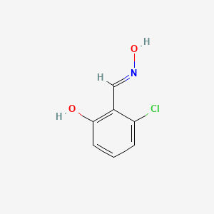 molecular formula C7H6ClNO2 B13455633 3-Chloro-2-[(hydroxyimino)methyl]phenol CAS No. 90048-08-1