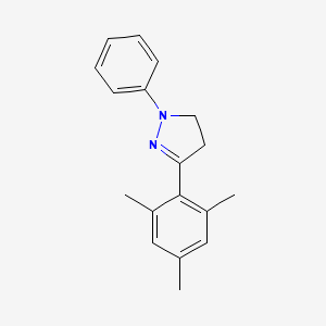 4,5-Dihydro-1-phenyl-3-(2,4,6-trimethylphenyl)-1H-pyrazole