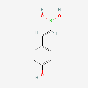 molecular formula C8H9BO3 B13455644 (E)-(4-Hydroxystyryl)boronic acid 