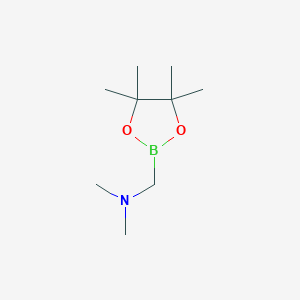 molecular formula C9H20BNO2 B13455714 Dimethyl[(4,4,5,5-tetramethyl-1,3,2-dioxaborolan-2-yl)methyl]amine 
