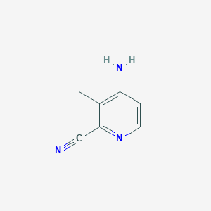 molecular formula C7H7N3 B13455738 4-Amino-3-methylpicolinonitrile 