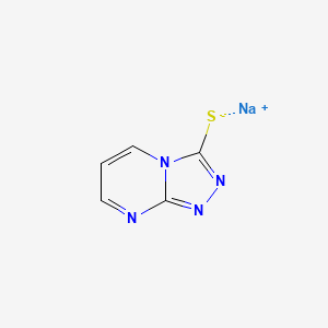 molecular formula C5H3N4NaS B13455772 Sodium {[1,2,4]triazolo[4,3-a]pyrimidin-3-yl}sulfanide 