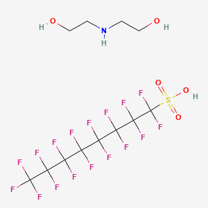 molecular formula C12H12F17NO5S B1345584 Bis(2-hydroxyethyl)ammonium perfluorooctanesulfonate CAS No. 70225-14-8