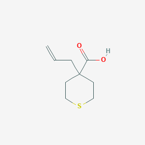 molecular formula C9H14O2S B13455857 4-(Prop-2-en-1-yl)thiane-4-carboxylic acid 