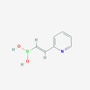 molecular formula C7H8BNO2 B13455883 (E)-(2-(Pyridin-2-yl)vinyl)boronic acid 