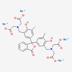 molecular formula C32H28N2Na4O12 B1345589 o-Cresolphthalein complexone tetrasodium salt CAS No. 62698-54-8