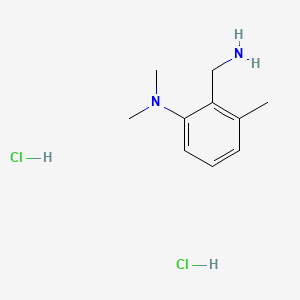 molecular formula C10H18Cl2N2 B13455931 2-(aminomethyl)-N,N,3-trimethylaniline dihydrochloride 